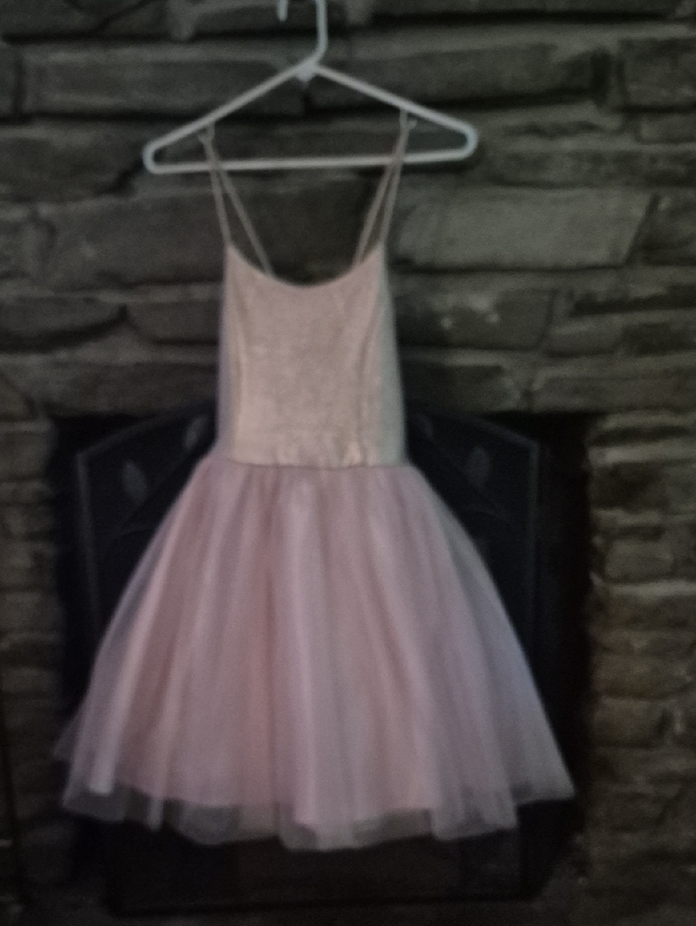 Zunie Light Pink Tulle Backless Party Dress
